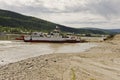 Dawson City ferry on the Yukon River