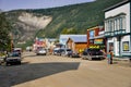 Ols historical building in Dawson City, Yukon. Royalty Free Stock Photo