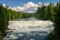 Dawson Falls on the Murtle River in Canada Royalty Free Stock Photo