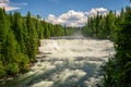 Dawson Falls on the Murtle River in Canada Royalty Free Stock Photo