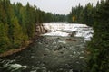 Dawson Falls on the Murtle River in Wells Gray Provincial Park, British Columbia, Canada Royalty Free Stock Photo