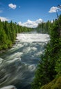 Dawson Falls on the Murtle River in Canada Royalty Free Stock Photo