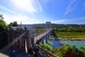 Daxi Bridge, a beautiful sightseeing suspension footbridge in Daxi District,