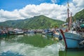 Daxi Fishing Harbor located in yilan county, taiwan
