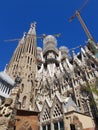 View of amazing unique Sagrada Familia, Barcelona,Spain