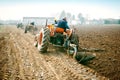 Day annual plowing with vintage tractors.