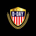 D-Day Logo Vector Template Design Illustration