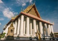 The day in bangkok, Thailand, Wat Po Temple Royalty Free Stock Photo