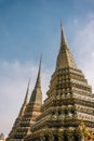 The day in bangkok, Thailand, Wat Po Temple Royalty Free Stock Photo