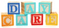 Day Care in Alphabet Blocks Royalty Free Stock Photo