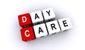 day care word block on white Royalty Free Stock Photo