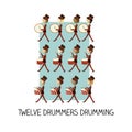 12 day of christmas - twelve drummers drumming