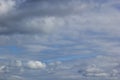 Day Cloudy Blue Sky Covered with Clouds Royalty Free Stock Photo