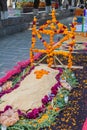 Day of the dead altar in Michoacan Royalty Free Stock Photo