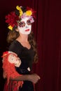 Day of The Dead Child with Doll