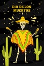 Day of the dead, Dia de los moertos, banner with colorful Mexican flowers.