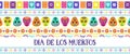 Day of the dead, Dia de los muertos, banner with traditional colorful Mexican icons. Fiesta, holiday poster, party flyer