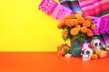 Day of the dead, Dia De Los Muertos Celebration Background Royalty Free Stock Photo