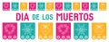 Day of the dead, Dia de los muertos, facebook cover, social media, web site background, web banner, greeting card. Vector
