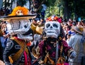 Day of the dead Dia de los Muertos parade in Mexico city - Mexico