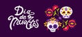 Day of the Dead. Dia de Muertos. Catrina, male and female garbancera skull, festive skeleton, the bony dancer