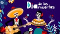 Day of the dead festival background Royalty Free Stock Photo