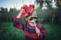 Day of the Dead and Halloween. Cute kids wearing in themed costumes for fun party Royalty Free Stock Photo