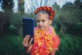 Day of the Dead and Halloween. Cute kids wearing in themed costumes for fun party Royalty Free Stock Photo