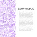 Day of the Dead Line Pattern Concept