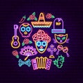 Day of the Dead Neon Concept