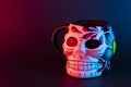 Day of the dead skull coffee mug