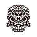 day of the dead skull design