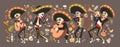 Day Of Dead Traditional Mexican Halloween Dia De Los Muertos Holiday
