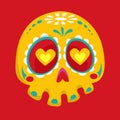 Day of the dead vector illustration set Royalty Free Stock Photo