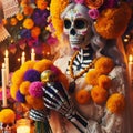 74 Day of the Dead wedding_ Inspired by Mexican traditions, th Royalty Free Stock Photo