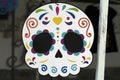 Day of the deads paper skull mexico