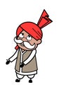 Day Dreaming Haryanvi Old Man cartoon