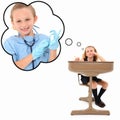 Day Dreaming Student Royalty Free Stock Photo