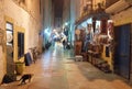 Typical street in Medina old town in Essaouira, Morocco