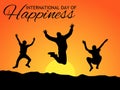 Day of happiness celebration Royalty Free Stock Photo