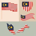 day of independence flags malaysia