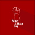 Happy Labour Day Vector Template Design Illustration