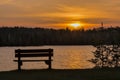 Day Lake Sunset Royalty Free Stock Photo