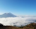 Day light view Mount Batur, from another hill