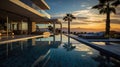 day lights Photograph an opulent villa escape: infinity pool vistas, panoramic landscapes, lavish interiors