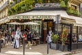 Day after lockdown due to covid-19 in a famous Parisian cafe in Paris