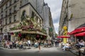 Day after lockdown due to covid-19 in a famous Parisian cafe in Saint-Germain district in Paris