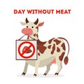 Day without meat. Royalty Free Stock Photo