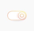 day mode toggle button, vector