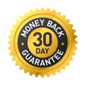 30 day money back guarantee label